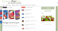 Desktop Screenshot of couponsforprint.com