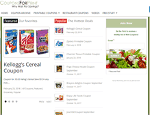 Tablet Screenshot of couponsforprint.com
